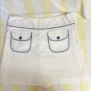 Women's Off White Shorts with Pockets
